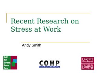 Stress at Work - Research.ppt