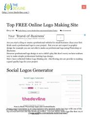Top FREE Online Logo Making Site _ Thedevline - Place of Inspiration.pdf
