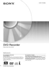 manual Gravador de DVD Sony.PDF