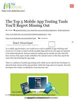 The Top 5 Mobile App Testing Tools You'll Regret Missing Out _ Thedevline - Place of Inspiration.pdf